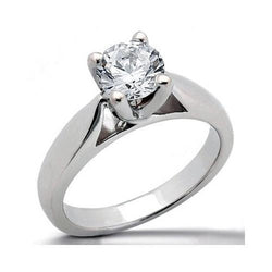 2.51 Ct. Diamond Solitaire Engagement Ring White Gold