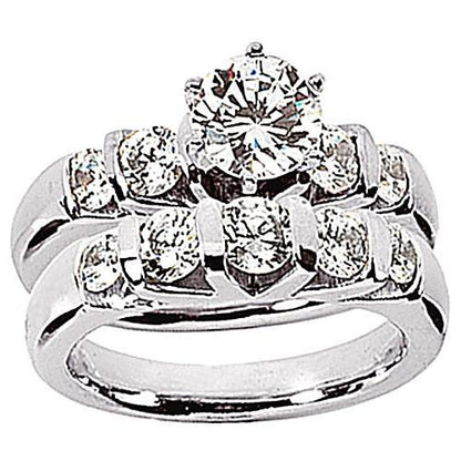 2.55 Carat Engagement Band Set High Quality Diamond Ring New Engagement Ring Set