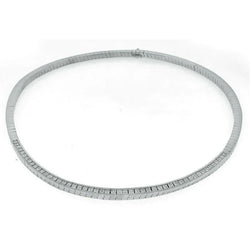 25 Pointer Tennis Necklace Natural Diamond Diamond