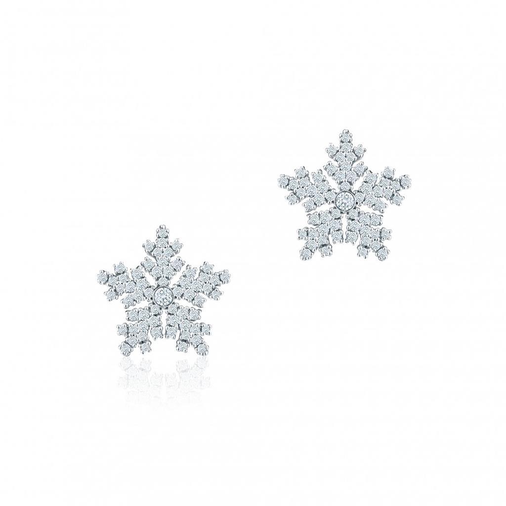 2.60 Carats Round Brilliant Cut Diamonds Studs Earring White Gold 14K Stud Earrings