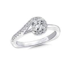 2.60 Carats Round Cut Natural Earth Mined Diamond Engagement Ring New