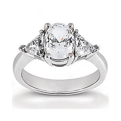 2.70 Ct. Big Diamonds Engagement Ring Three Stone Jewelry New