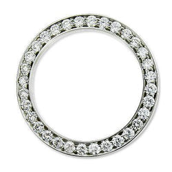 2.75 Carat Mens Custom Diamond Bezel To Fit Rolex Date All Watch Model 34 mm
