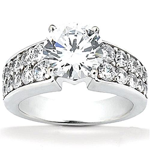 2.75 Carat New Diamonds Anniversary Ring White Gold