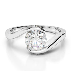 2.75 Carats Sparkling Round Diamond Wedding Solitaire Ring White 14K