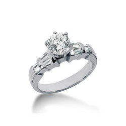 2.75 Cts. Diamond Engagement Ring Baguette Accents