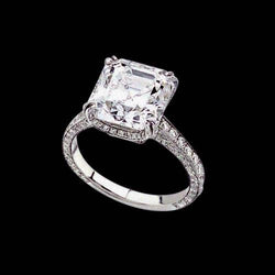 Natural  2.76 Ct. Center Radiant Halo Diamond Jewelry Ring White Gold