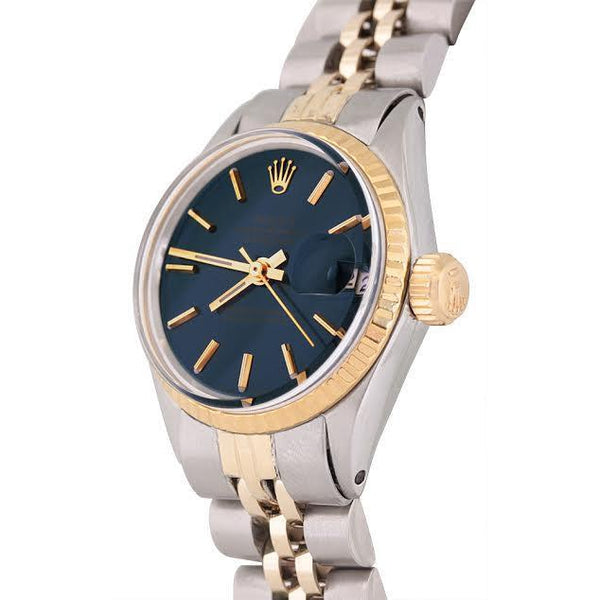 Watch Bezel Rolex Ladies Datejust Watch Fluted Bezel Jubilee Bracelet Ss And Gold