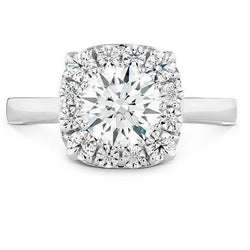2.80 Ct Round Genuine Natural Earth Mined Diamond Engagement Halo Ring