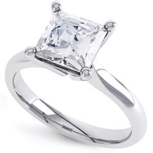 New Design  Woman's White Gold Weeding Anniversary Solitaire Diamond Ring 