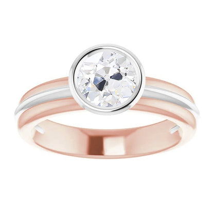 natural round diamond 2ct watch front view