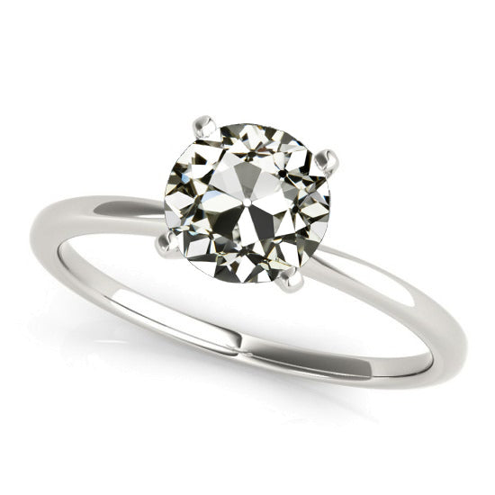 New Style Solitaire Round Old European Diamond Ring