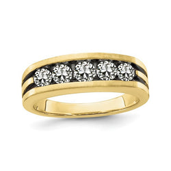 Genuine   2 Carats Wedding Ring Round Old Miner Diamond Yellow Gold 14K