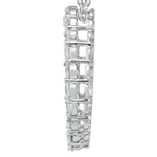 2 Cts. Diamond Circle Of Love Pendant Necklace Without Chain Gold 14K