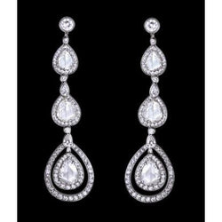 3 Carat Chandelier Diamond Earrings Pear Diamond Jewelry Earring