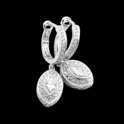 3 Carat Diamonds Earring Pair Dangle Style Earring White Gold New