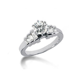 3 Carat Diamonds Engagement Ring Baguette Jewelry