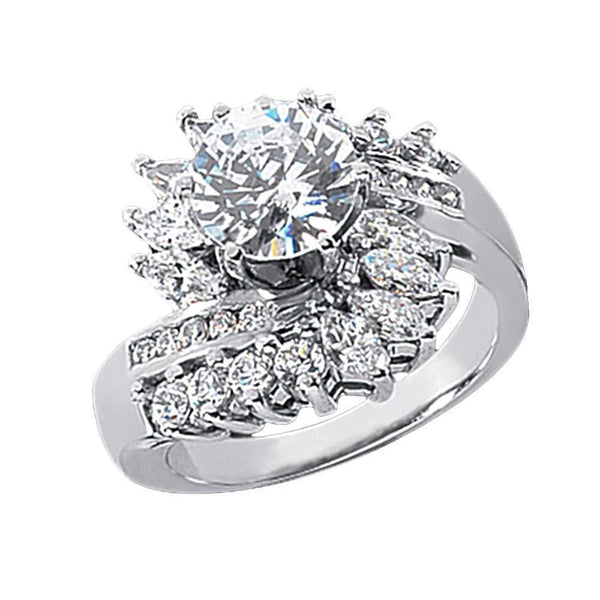 3 Carat Diamonds Floral Style Engagement Fancy Ring Lady Men Jewelry Gold Engagement Ring