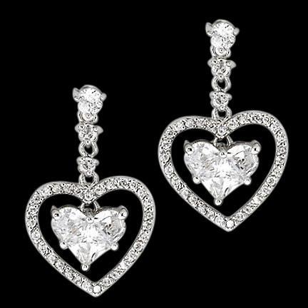 14k Yellow Gold Diamond Heart Shaped Stud Earrings 0.79 ctw – Avianne  Jewelers