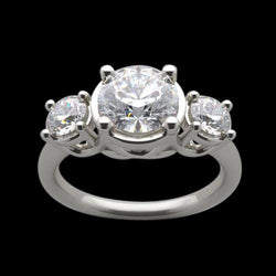3 Carat Lucida Diamonds 3 Stone Engagement Ring