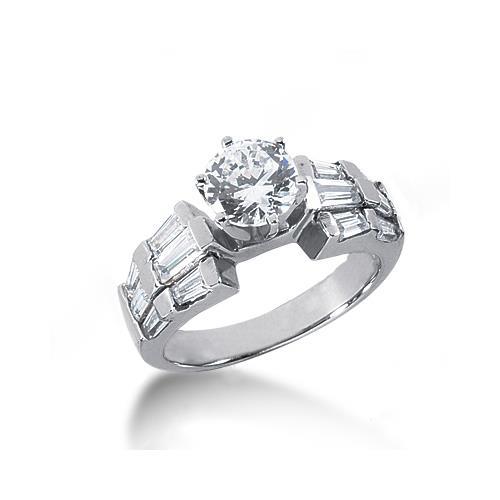 3 Carat Round Diamonds Anniversary Ring White Gold Anniversary Ring