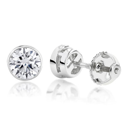  New High Quality Wedding Stud Earrings White Gold Diamond