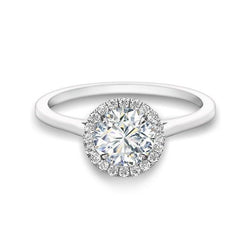 3 Carats Gorgeous Round Cut Natural Earth Mined Diamonds Halo Ring