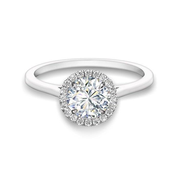 3 Carats Gorgeous Round Cut Diamonds Halo Ring Halo Ring