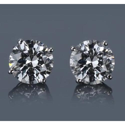 Amazing New Round Diamond Stud Earring 
