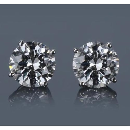 Amazing New Round Diamond Stud Earring 