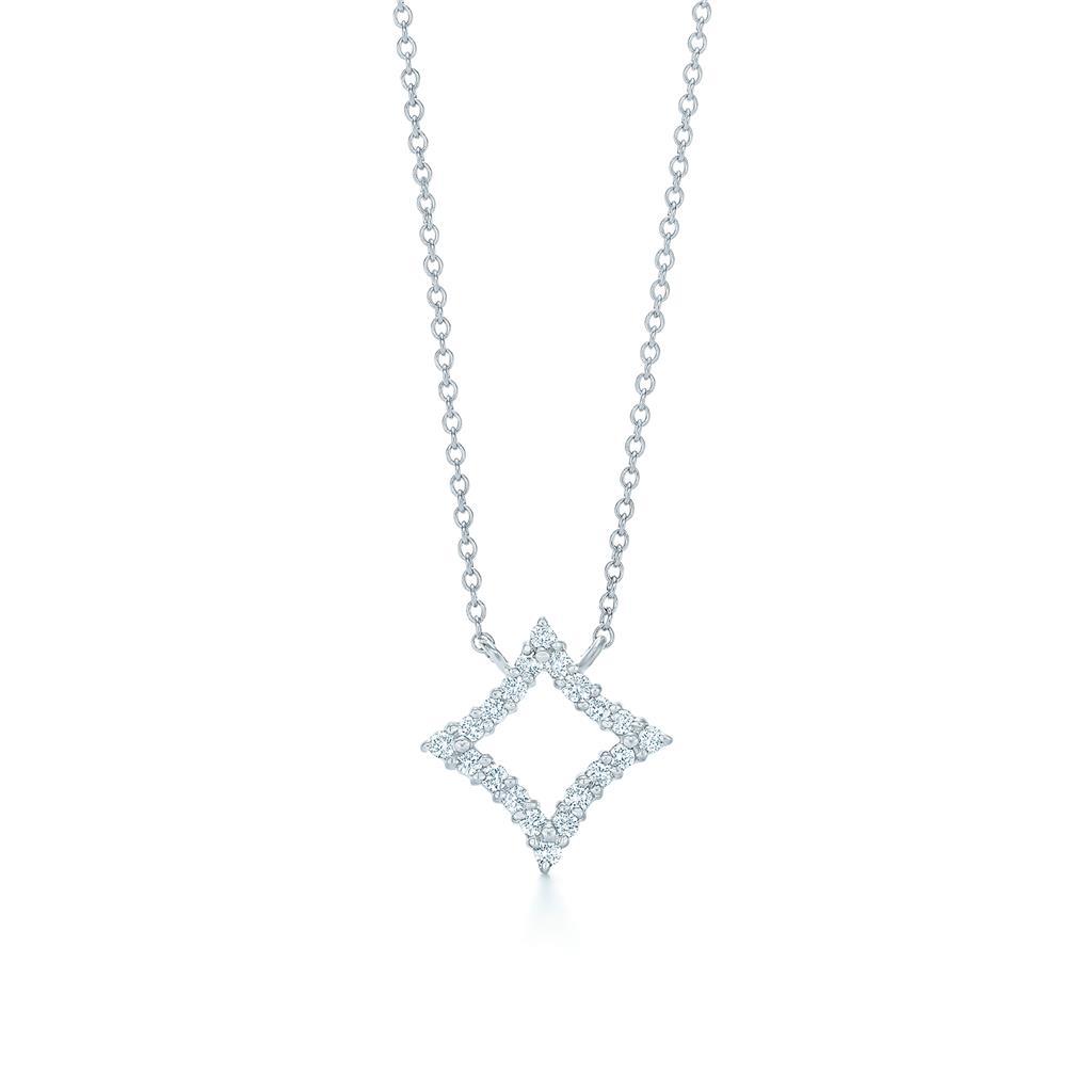 3 Carats Round Diamond Women Necklace Pendant Solid White Gold 14K Pendant