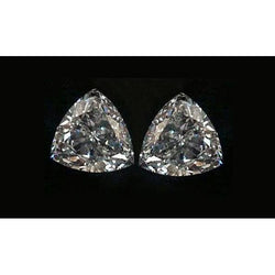 3 Carats Trilliant Cut Triangle Trillion Diamonds Pair G Si Loose