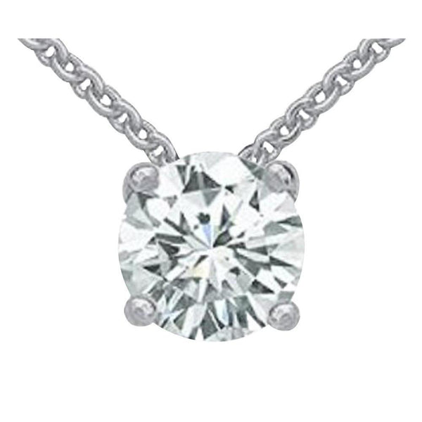 3 Ct. Diamond Jewelry Pendant White Gold Necklace New Pendant