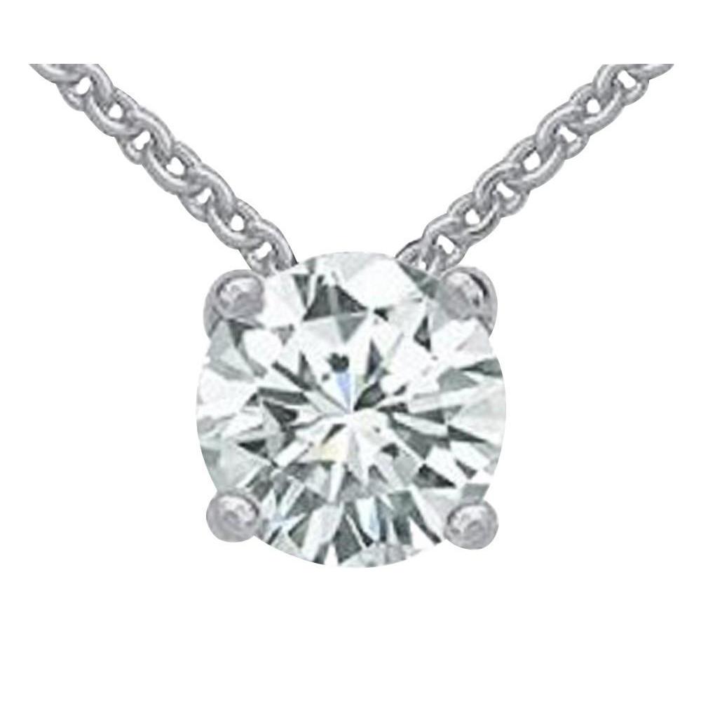 3 Ct. Natural Diamond Jewelry Pendant White Gold Necklace New Pendant