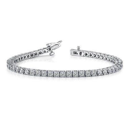 3 Ct Round Brilliant Cut Diamond Tennis Bracelet White Gold Jewelry Tennis Bracelet