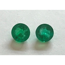 3 Ct Round Cut Green Emerald Loose Gemstone