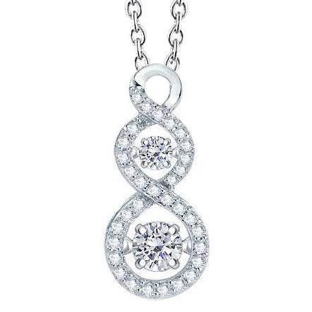 3.30 Ct Round Cut Diamonds Slide Necklace Pendant Gold White 14K