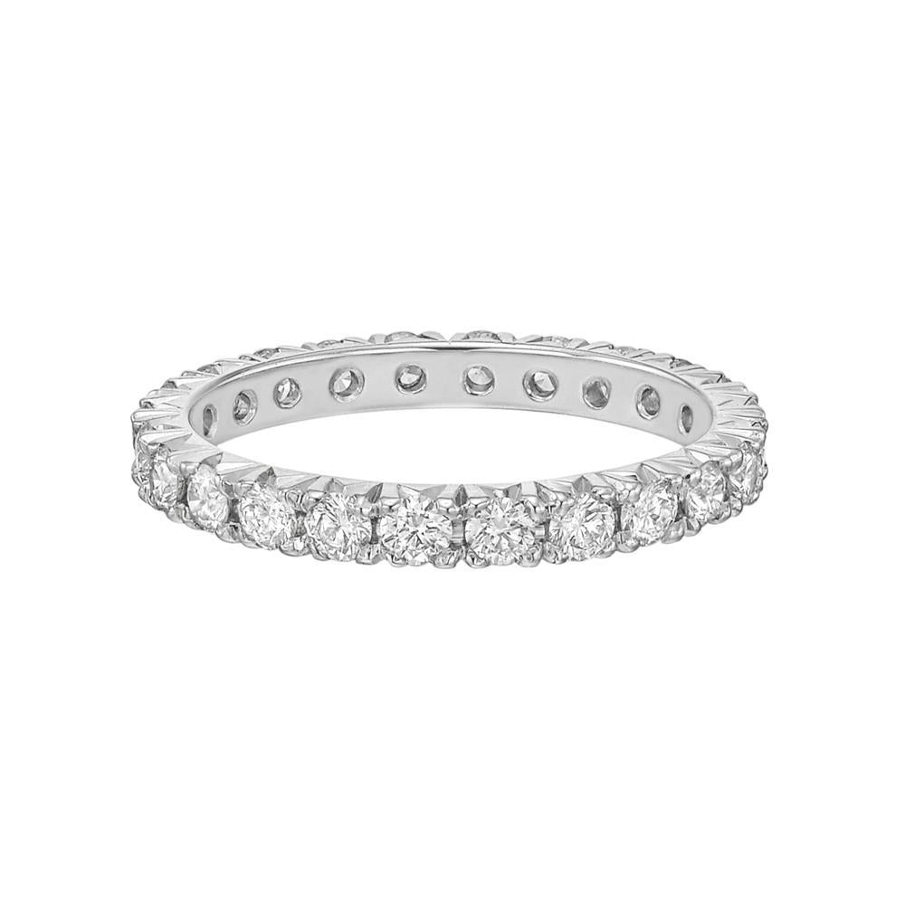 3.50 Ct Gorgeous Brilliant Cut Diamonds Wedding Band White Gold 14K Eternity Band