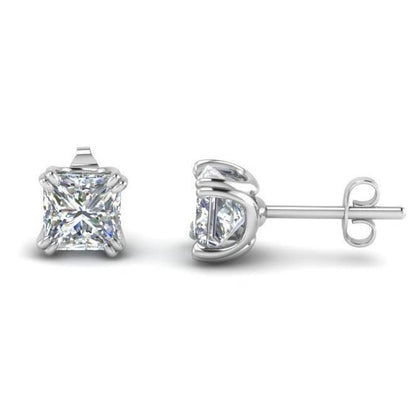 New Style  Diamonds Ladies Studs Earrings White Gold 