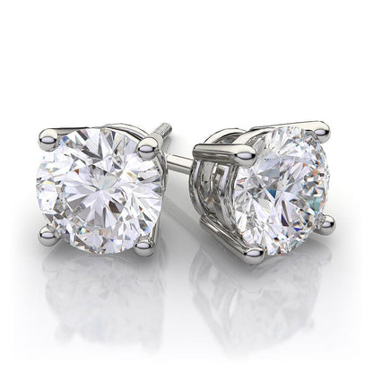   Gorgeous fancy ringh White Gold Stud Earrings