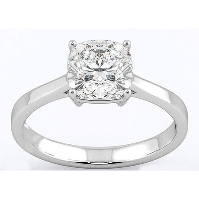 Round  Diamond Engagement Ring White Gold New Solitaire Ring