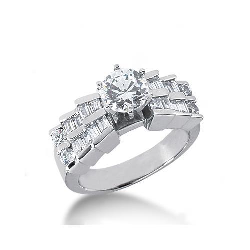 3.01 Carat Diamonds Anniversary Ring Gold White Anniversary Ring