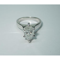 3.01 Carats Marquise Diamond Solitaire Ring Women Jewelry New