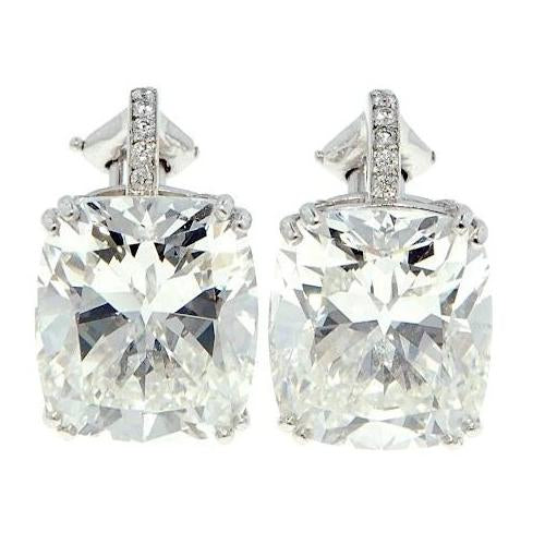 Cushion Diamond Stud Earring Women Gold Jewelry Stud Earrings