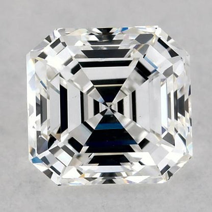 natural asscher diamond 3.25ct loose_diamond front view