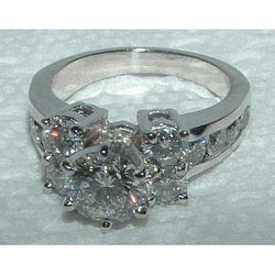 3.25 Ct. Natural Earth Mined Diamond Engagement Ring Antique Style