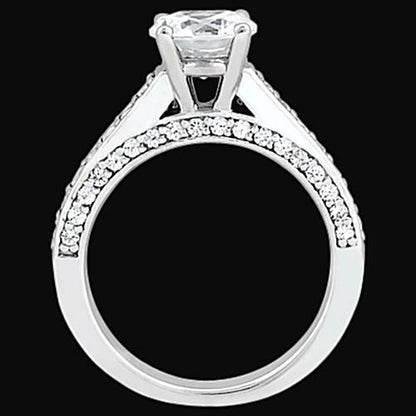 Fancy  Diamonds Solitaire With Accents Jewelry Ring Solitaire Ring with Accents