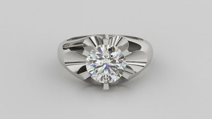 Products 3 Carat Big  Men Ring White Gold Success