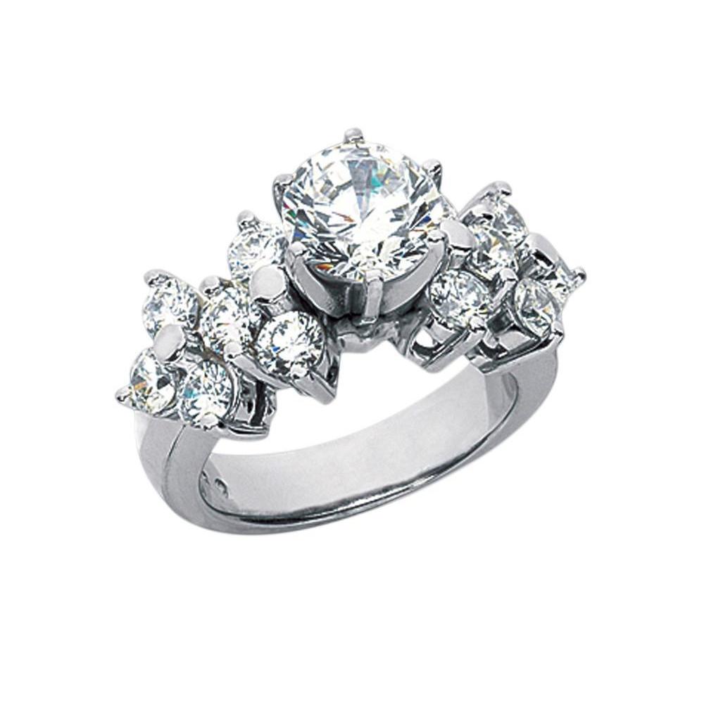 3.31 Carat Diamonds Engagement Ring White Gold New Ring Engagement Ring