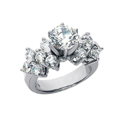 3.31 Carat Diamonds Engagement Ring White Gold New Ring Engagement Ring